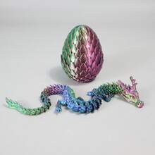 2pcs 18cm 3D Printed Giant Dragon Scales Egg + 60cm Large Dragon, Huge Adult Decorative Gift, Home Decor Gift, Party Gift, Birthday Gift, Powerful Scaled Dragon Decor, 3D Printed Dragon - Multicolor - View 30