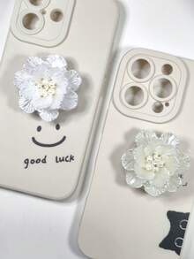 1 件花形手机握持支架、手机握持支架、珠光花、手机气囊支架、推拉式手机握把、手机支架、手机配件、手机装饰、兼容 、Android 手机、生日礼物、家人、朋友 兼容 、Android 手机、生日礼物、家人、朋友