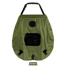 20L Water Bags Outdoor Camping Solar Heat Shower Bag Portable Compact Heated - Green - View 1