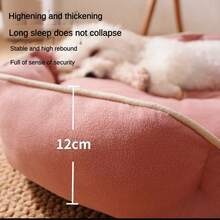 wuyingongfang 1pc Oval Suede Washable Dog Bed Cat Bed Pet Bed Pet Sofa, Waterproof Dirt-Resistant Stain-Resistant Bite-Resistant Tear-Resistant Removable Washable Soft Comfortable Warm Easy To Clean Dog Bed Cat Bed Pet Bed, Suitable For Small Medium Large Dogs Cats All Seasons, Dog Bed Mattress Pet Mat Cat Bed Cat Bed, Cat And Dog Universal, Multiple Colors Available - Green - View 4
