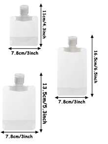 Customized Bottling Bottles; Reusable Squeeze Bottle; Personalized Customization Of Your Exclusive Content; Travel Distribution Bottle; Liquid Bottles For Shampoo, Shower Gel, Etc; Easy To Fill And Can Be Used Multiple Times.