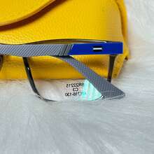 Children's Glasses Frame For Boys (3-12 Years Old) BR99106 Square Style, Resistant, Unbreakable, Rubberized Temple - 灰色 - 查看 5