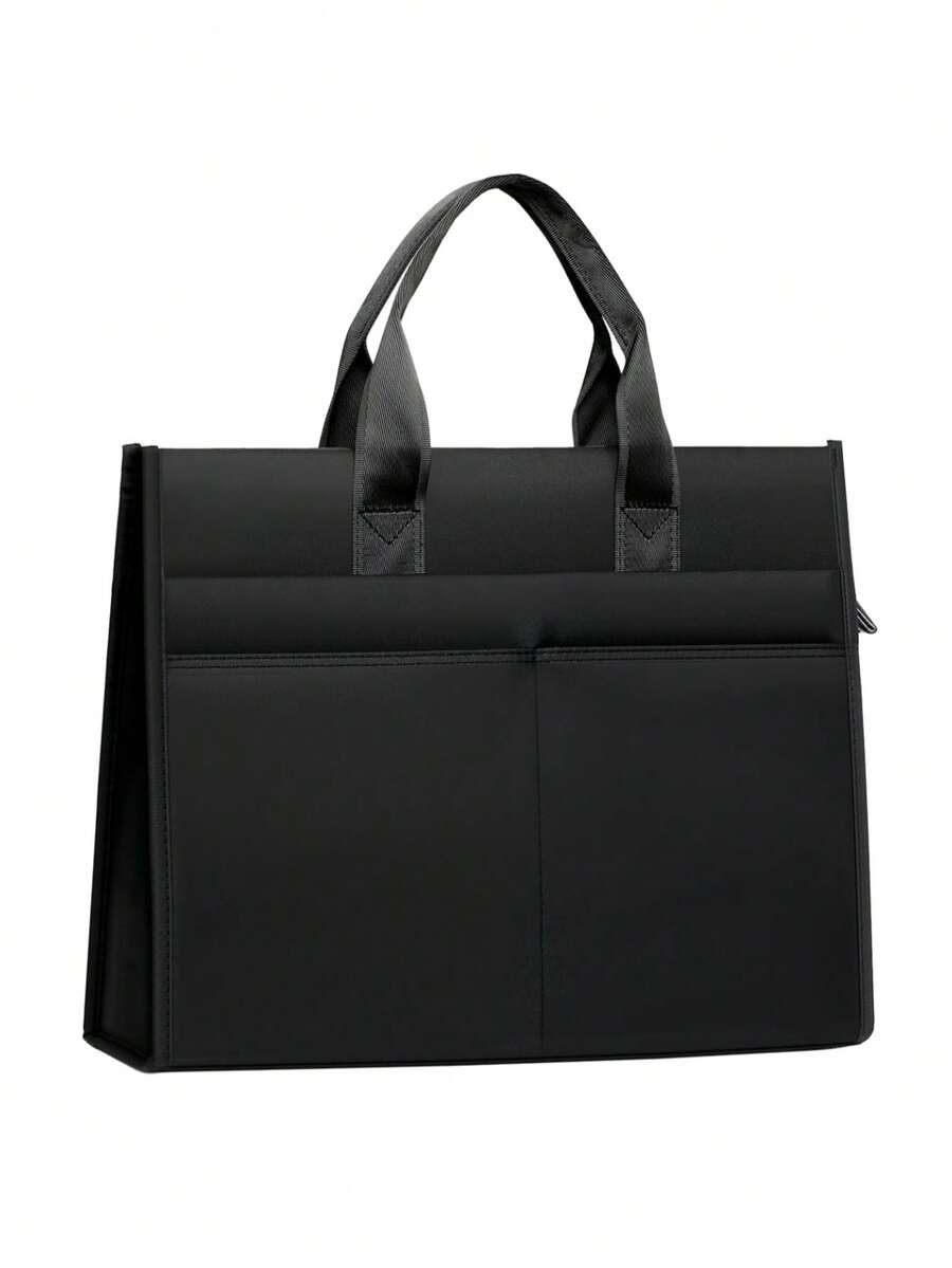 Portable Document Bag Large Capacity Business Briefcase Large Capacity Office Bag Tote Bag