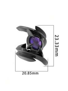 1pc Fashion Punk Rock Scorpion Spiked Crystal Adjustable Open Ring, Multi-Color Jewelry Accessory Suitable For Men & Women - ring - View 11