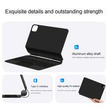 妙控键盘兼容 iPad Air 13'' (M2/M3) iPad Pro 12.9 英寸第 3 代第 4 代第 5 代第 6 代 2018-2025 平板电脑磁性智能保护套兼容 iPad Pro 13 英寸 (M4) 平板电脑键盘保护套带支架保护套无线触控板彩色背光多点触控蓝牙 - iPad Pro 12.9 inch 3/4/5/6th generation 2018-2025 - 查看 7