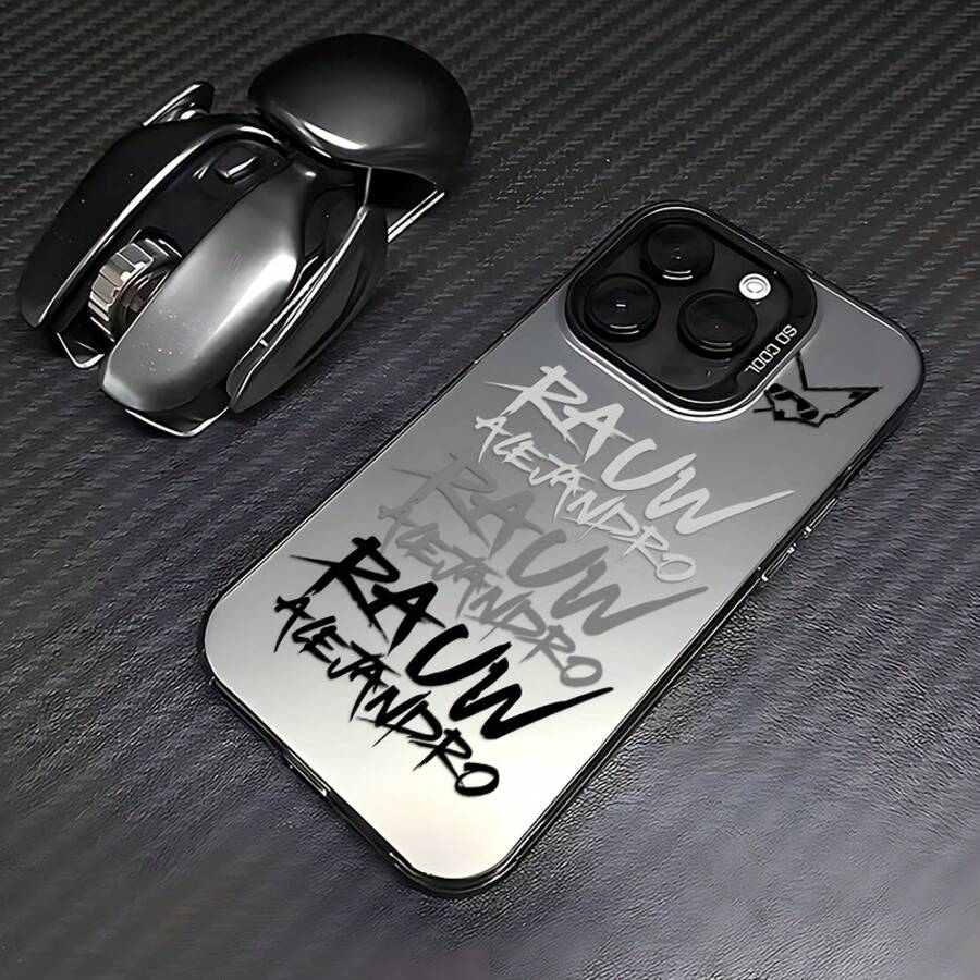 Fundas para Teléfono R-Rauw A-Alejandro Rapper Compatibles con 16, 15, 14, 13, 12 Pro, X, XR, XSMAX y 8 Plus - Cubierta Trasera Mate Anticaída17 17promax - Negro - Ver 1