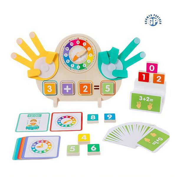 Early Learning Children Math Teaching Aids Montessori Finger Hand Counting Game Toys For Kids Educational Mathematics Wooden Toy