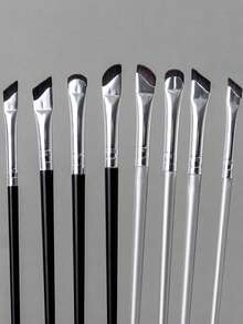 White Upgraded Blade Eyeliner Brush, Ultra-Thin Angled Flat Eyebrow Brush, Precise Makeup Eyeliner Brush