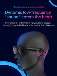 MEIYIXING MEIYIXING XG89 Wireless Glasses, Real-Time AI Smart Translator, Hands-Free Call Audio Glasses, UV-Resistant Sports Headphones