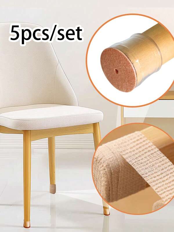 Almohadillas para patas de sillas antideslizantes silenciosas, protectores transparentes para mesas y sillas con almohadillas de fieltro, protectores de piso antiarañazos y reductores de ruido, fácil de instalar, adecuado para uso doméstico y de oficina, protectores para patas de sillas, almohadillas de silicona sólida para patas de sillas y taburetes, cubiertas de patas resistentes al desgaste, adecuadas para uso doméstico
