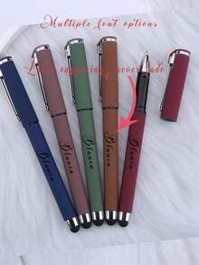 1 支定制婚礼圆珠笔、个性化凝胶笔、创意护士笔、情侣笔、教师笔、光滑墨水圆珠笔、雕刻商务圆珠笔，适合作为生日礼物、教师节、办公室、他/她的想法礼物、学生、工人、老师、同事、新娘礼物、父亲节礼物、母亲节礼物、教师节礼物、情人节礼物、返校礼物 - 彩色 - 查看 2