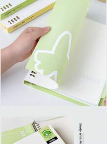 A5/B5 Detachable Loose-Leaf Notebook, Stylish & Thick, Suitable For College, High School, Graduate Exam, Junior High, Primary School Students,For School Supplies,Back To School