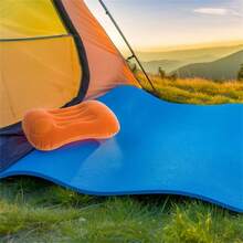 5 种颜色可选充气露营枕头，1 件便携式颈部支撑压缩充气枕头，适用于海滩、办公室、家庭、旅行，紧凑型气枕