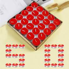 200/100/50/10/1支装无香茶蜡，多色无烟茶蜡，散装小蜡烛，适用于婚礼、派对、生日、周年纪念日，每支蜡烛燃烧2-4小时，可用作毕业礼物、婚礼装饰、万圣节装饰 - 彩色 - 查看 4