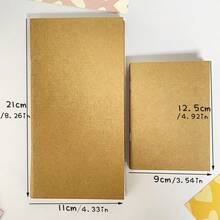 TN Passport Traveler' S Notebook,32 Sheets Line/Blank/Kraft Blank Refill Papers, Journal Diary - Khaki - View 3