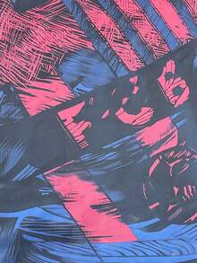 FC Barcelona Style Men's Soccer Sweatshirt & Crew Neck Comfortable Sports Top, Suitable For Soccer Match, Training, Casual Everyday Wear - Navy Blue - View 8