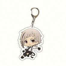 bandai Accesorio de anime Llavero acrílico de anime - Bungou Stray Dogs Lindo colgante de estilo Y2K de dibujos animados, adecuado para bolsos y llaves, regalo perfecto para fans, accesorios de cosplay, llavero de coche, bolso, mochila, pequeña joya, accesorios, regalos creativos, regalos de estudiante, accesorios de coche, colgante de bolso, accesorios escolares