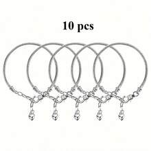 10/30/50/100/200/300 件混色灯工隔珠，大孔欧式珠子，适合 DIY 仙女棒、花园珠、钥匙扣、项链、手链首饰制作 - 彩色 - 查看 17