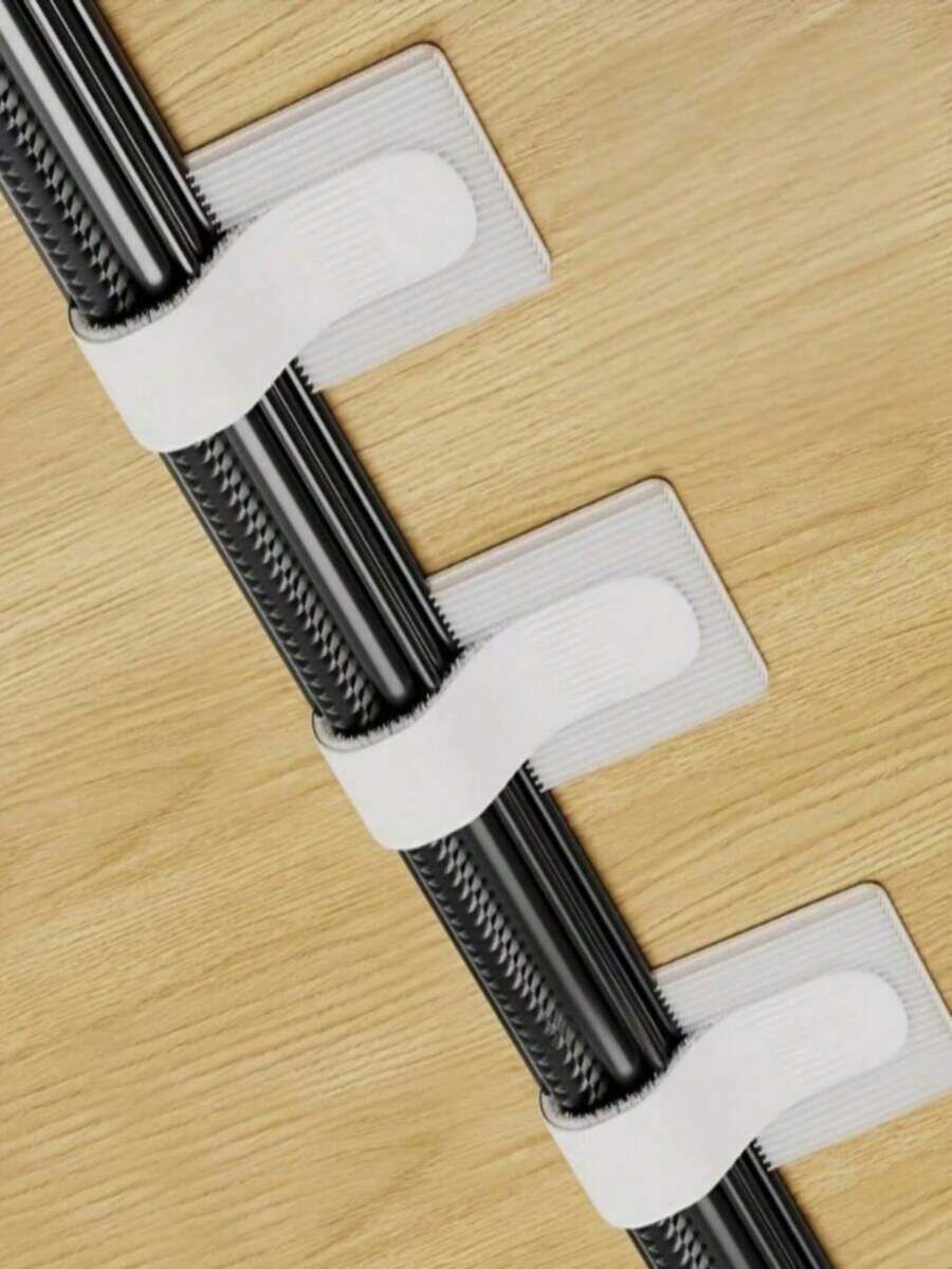 20pcs Durable Nylon Self-Adhesive Cable Ties - White Ring Fasteners, Convenient For Power Cord Organization, Flexible Multi-Purpose Home And Office Cable Tape, Wire Fixer - Easy Cable Organization And Management - Reusable And Durable Cable Adhesive Loop Fasteners, Suitable For Home And Office, Easy Cable Management, Used For Computer Cable Management, Desktop Wire Rack, Cable Organizer, Hook And Loop Straps (Color And Style Random) Note: The Video Shows The Correct Usage Method!!!
