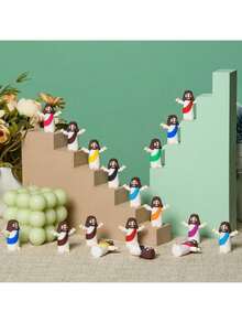 48个/套耶稣雕像橡胶模型，适合用作派对礼品、复活节彩蛋寻宝、礼物、洗礼纪念品 - 无需电源，无羽毛，复活节派对礼品，复活节彩蛋填充物，颜色随机 - 彩色 - 查看 4