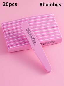 10件套双面100/180目指甲锉和抛光块，专业美甲工具，指甲抛光块 - 彩色 - 查看 19