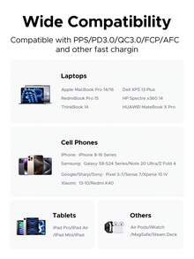 UGREEN 双端口 20W GAN 快速充电器 USB A USB C 适配器适用于 Android 手机兼容 15 16 Pro Max、14 Pro Max 13 Pro Max 12 适合多人充电、多设备充电、家庭充电需求和办公桌手机充电器多端口快速充电高输出功率 - 查看 9