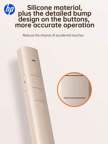 HP USB Wireless Presentation Remote Control With Hyperlink And Volume Control For PowerPoint Office Presentation, Compatible With Keynote/PPT/PC/Laptop, Comes With Storage Bag