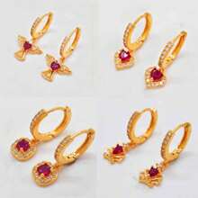 2pcs/Set New Fashion Middle Eastern Bridal Earrings