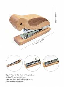 1 Stück kreative Specht Heftklammer Multifunktions Arbeitserleichterung Heftklammer aus massivem Holz, Tiermini-Heftklammer, hochwertige Materialien für Zuhause und Lernen, kleine Heftklammer, Büro-Heftklammer, Schulmaterial, Rückkehr zur Schule Saison