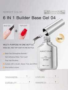 16毫升 2025升级版凝胶底油和封层，完美色彩凝胶指甲油，超亮泽持久，夏季美甲套装，可拆卸LED美甲灯，DIY设计，女士佳礼