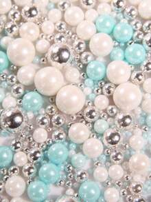 130g/4.59oz Rắc trang trí bánh, Đường ngọc trai tròn, Rắc kem, Bánh nướng nhỏ, Nướng bánh quy, Phủ bánh, Thích hợp cho Tiệc cưới, Tiệc sinh nhật, Trang trí món tráng miệng Tiệc Giáng sinh, - Nhiều màu - Xem 30