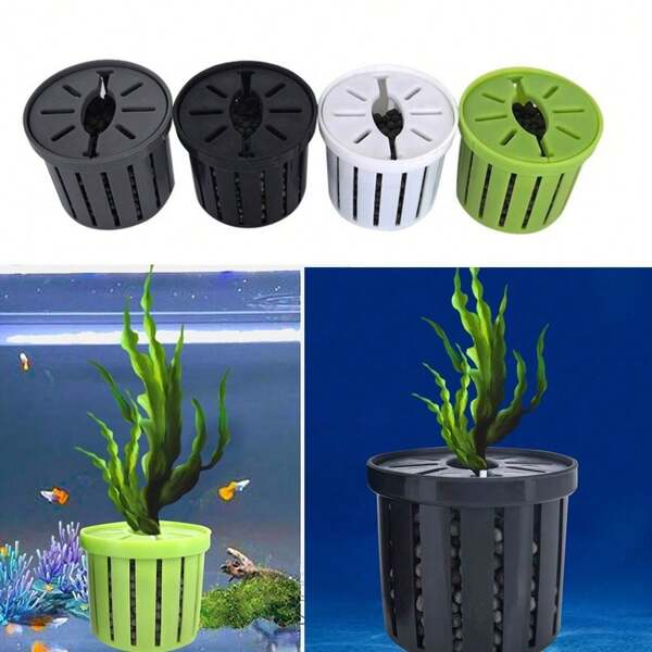 Cesta de plantio hidropônico para aquário, paisagem de plantas aquáticas, cesta de plantio, copos para aquários, decorações para aquários