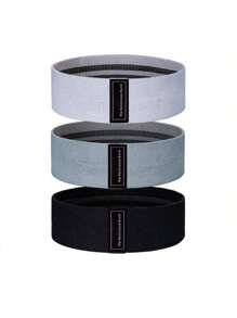 3pcs Anti-Slip Fabric Resistance Band, Suitable For Exercise. The Circular Exercise Band Is Suitable For Legs, Buttocks And Gluteal Muscles. The Stretching Exercise Band For Both Men And Women. The Hip Elastic Band Is Suitable For Home Gym Fitness, Yoga And Pilates