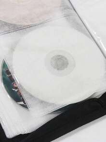 1 pezzo Borsa portatile per CD/DVD da 80 dischi, custodia per il trasporto di supporti, organizer per dischi Blu-Ray, borsa, portadischi in pelle nera stile portafoglio, borsa per conservare CD in auto, custodia protettiva, custodia rigida per DVD ad alta capacità, scatola/organizer portatile per dischi con cerniera, adatta per auto, casa e viaggio - Multicolore - Visualizzare 4