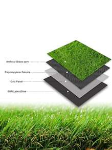 1pc Artificial Lawn, Realistic Indoor And Outdoor Garden Balcony Decoration Landscape Synthetic Fake Grass Pet Carpet