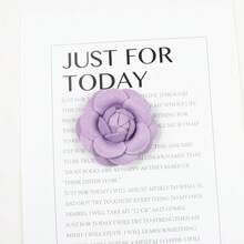 1 件手工羊毛山茶花胸针，优雅的女士配饰 - 蝴蝶型 - 查看 5