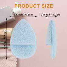 4 piezas Esponjas exfoliantes para limpieza facial - Almohadillas de limpieza facial suaves y reutilizables, guantes exfoliantes faciales para limpieza, eliminación de maquillaje, limpieza profunda de poros y puntos negros