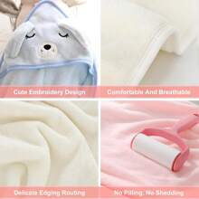 Kuschelige Frottee Süße Cartoon Tier Kapuzenhandtuch für Babys & Kinder, weiches saugfähiges schnell trocknendes Bademantel Umhang für Neugeborene, Kleinkinder Schwimmen & Baden, 1 Stück