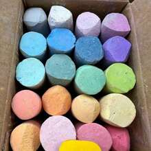 Washable Sidewalk Easter Chalk Drawing Game Painting Blackboard Learning Chalk Teacher Chalk Industrial Chalk Suitable For Playground Classroom Outdoor Entertainment Creativity School Supplies, Back To School - Multicolor - View 1