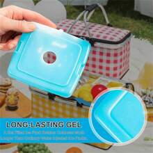 1Pack Reusable Ice Cooler Blocks, Long Lasting Portable Ice Packs Keeps Food Fresh And Drinks Cool, Ice Pack For Cooler Bag Lunch Boxes Picnic Beach And Camping Trip