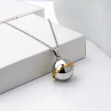 Urn For Ashes Necklace Stainless Steel Bell Pendant,Commemorative Necklace Cremation Jewelry Memorial Gifts For Lost Loved Ones