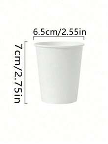 100pcs White Thick Paper Cups, Disposable Milk Tea Coffee Cups With Lids, Colorful Disposable Kraft Paper Cups, Double-Layer Insulated Disposable Coffee/Milk Tea Paper Cups, Suitable For Holidays, Parties, Christmas Parties - Multicolor - View 3
