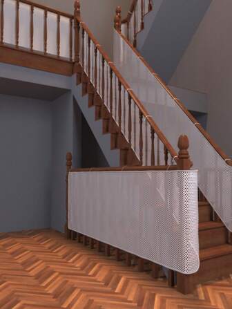 3M Thick Stair Protection Net Safety Rope Net Balcony Protection Net Child Stair Safety Net Anti-Falling Net Stairway Net,Durable Stairs Railing Mesh