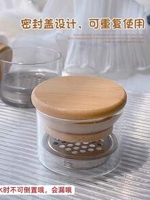 指甲刷清洁工具加厚玻璃洗笔水晶杯不锈钢网过滤杯，美甲用品，美甲工具，美甲艺术工具，返校季，美甲，美甲贴片工具