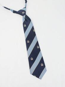 1 Peça Gravata Retrátil de Sarja da Moda, Gravata de Uniforme Escolar de Estudante, Laço, Adequada para Participar da Cerimônia de Abertura, Etc., e Adequada para Combinação Geral Diária.