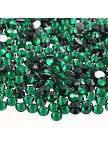 1000pcs Flat Back Resin Rhinestones, Resin Crystals, Round Flat Bottom Resin Gems, For Accessories, Shoes, Clothes, Cosmetics, Bags, Handmade DIY Art Decorations
