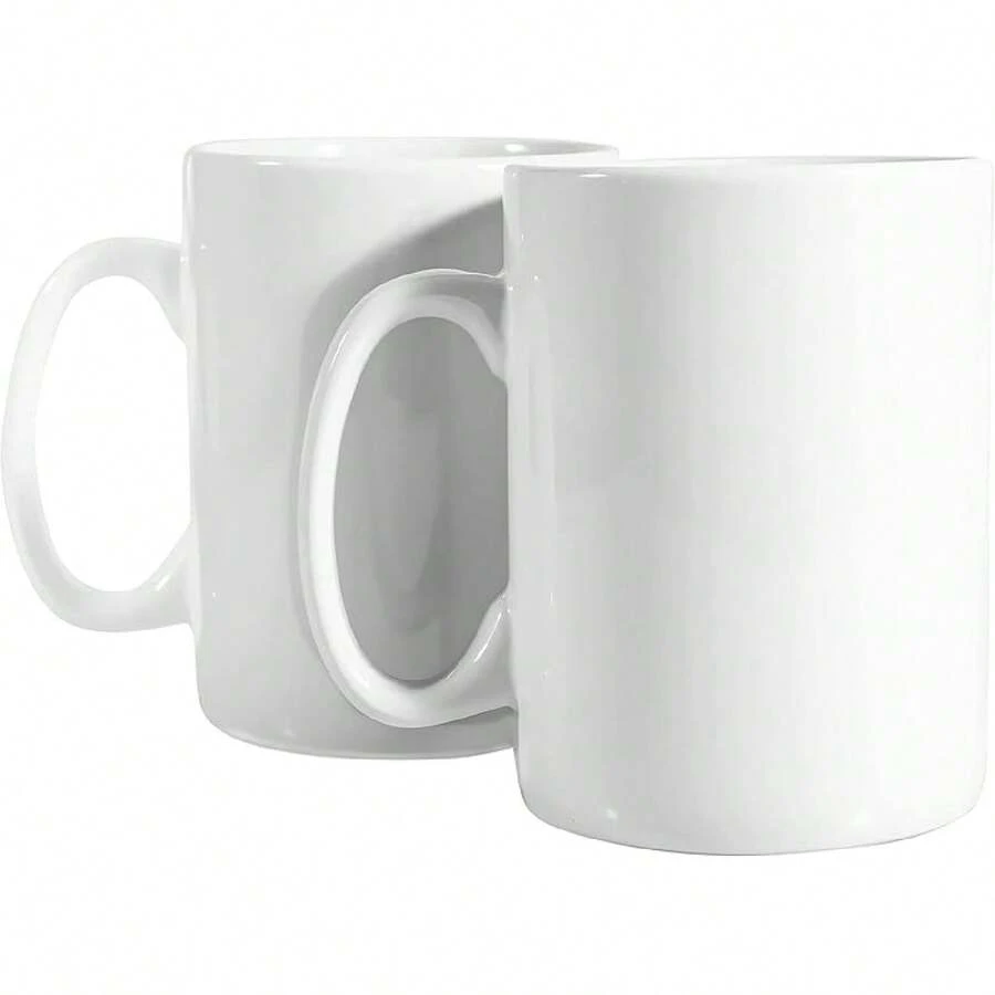 30oz Super Large Ceramic Coffee Mugs Large Handles Set Of 2 (Cobalto) - White - View 1