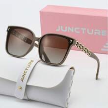 JUNCTURE نظارات مستقطبة للنساء ذات إطار كبير مربع الشكل، نظارات شمسية للنساء للاستخدام في الخارج، للحفلات الصيفية والقيادة والصيد، نظارات صيفية للنساء ذات شكل مربع