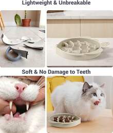 Coomazy Large Silicone Slow Feeder Dog Bowls, Interactive Puzzle Toy Pets Food Training, Keeps Dogs Busy, Prevents Puppy Overeating (Dark Green, Large: 3.2Cup) - Màu vàng - Xem 9
