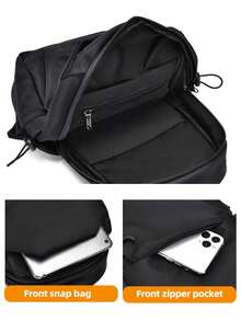 Mochila de pecho para hombres para senderismo - Correa acolchada ajustable para accesorios de campamento/viaje - Bolso bandolera urbano diario, mochila deportiva para gimnasio, bolso de pecho para ir al trabajo - Multicolor - Ver 4